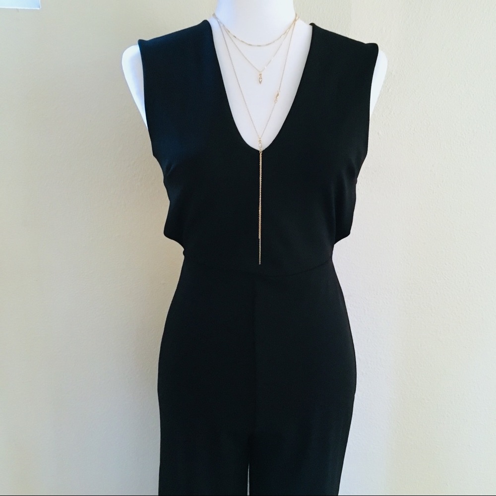 Nordstrom Cross-back Black Jumpsuit - Picture 5 of 8
